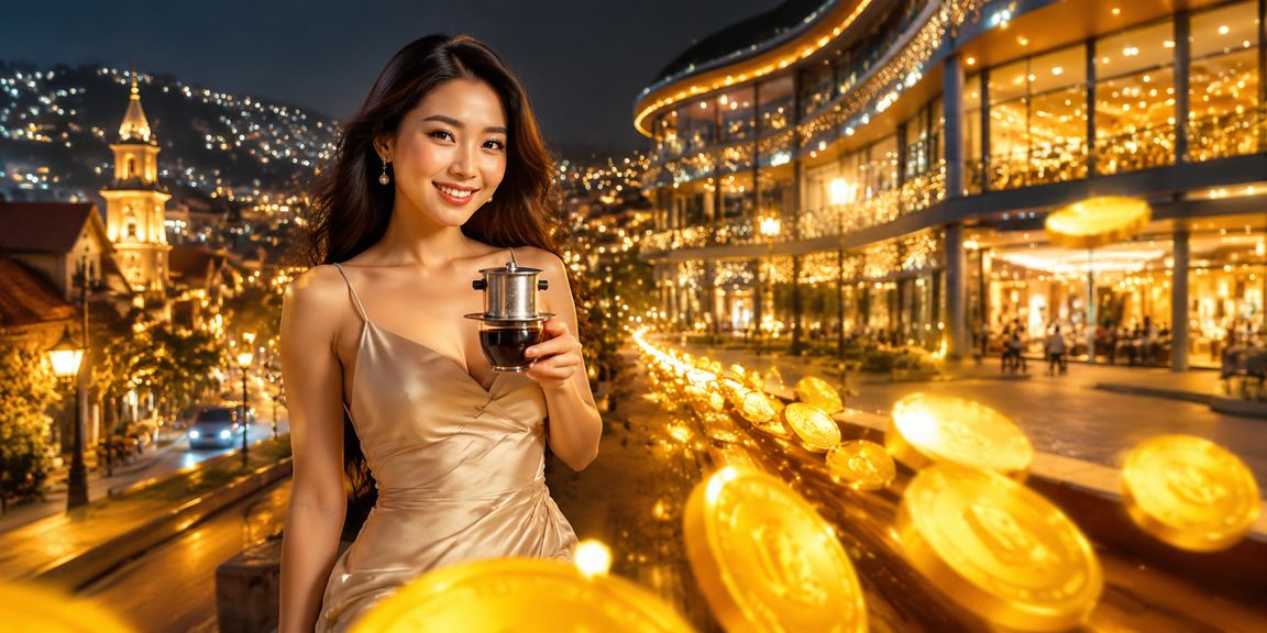 Người dùng tại Đà Lạt ngồi quán cà phê trải nghiệm casino trực tuyến trên laptop