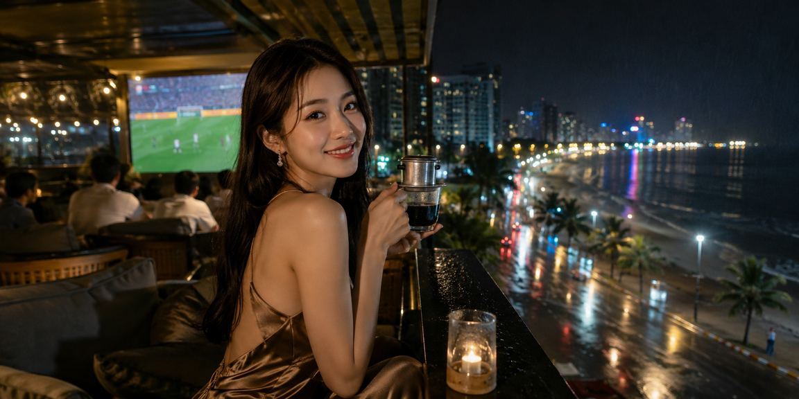 Người hâm mộ bóng đá tại Nha Trang theo dõi kèo cá cược trong quán cà phê